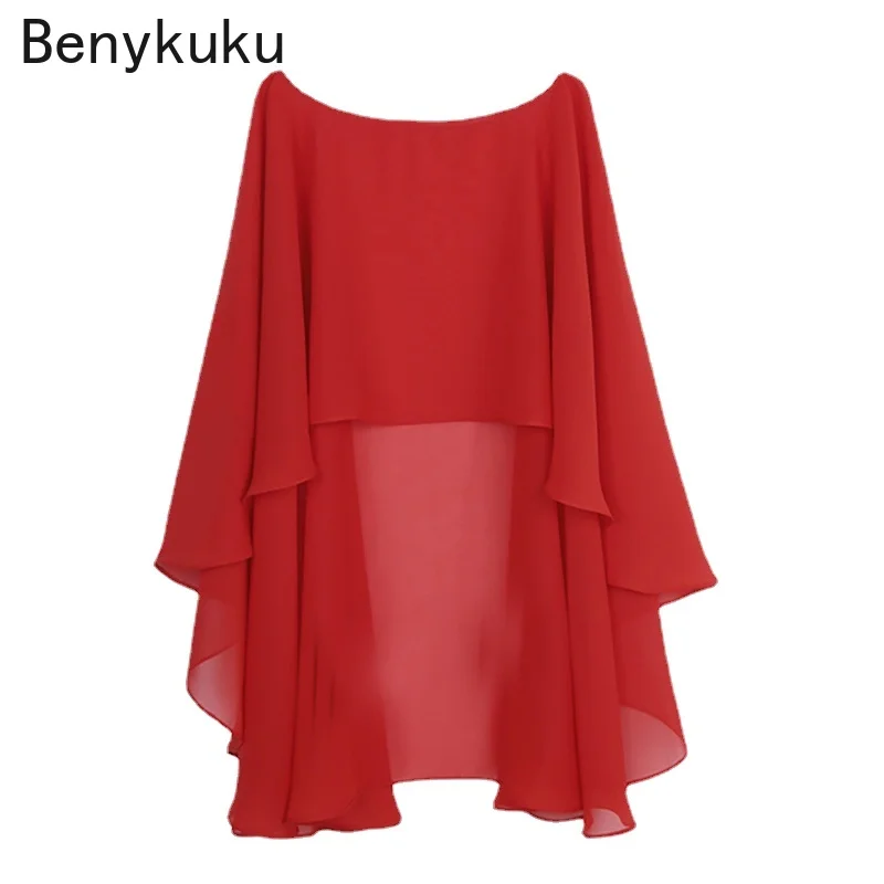 

Womens Soft Wedding Capes Wedding Jacket Wraps Chiffon Shrug Bridal Bolero Long Shawl and Wraps Ladies Evening Wedding Cover Up