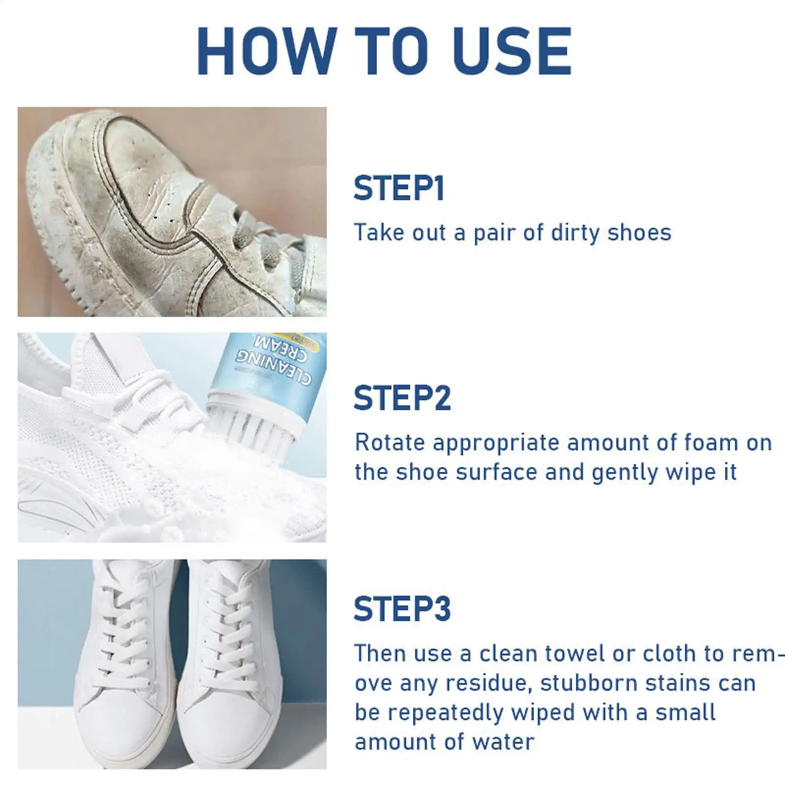 Пенка для глубокой очистки обуви Canvas Shoe Cleaner 60 мл, осветляющая, безводная, для кроссовок, теннисной обуви, ткани и кожи