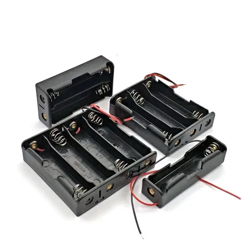1/3pcs New 18650 Power Bank Cases 1X 2X 3X 4X 18650 Battery Holder Storage Box Case Slot Batteries Container With Wire Lead