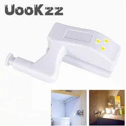 UooKzz-Lámpara LED con bisagra interior, luces de inducción para armario, dormitorio, cocina, lámpara de noche