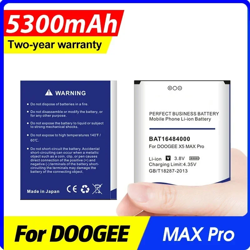 High Quality Bat16484000 5300mah Battery for Doogee X5 Max X5max Pro Phone