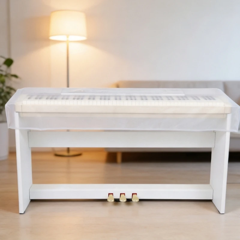 Digital Keyboard Cover, Frosted Transparent Dust Cover for the Keyboard Area and Upper Panel During Home Storage 69HD