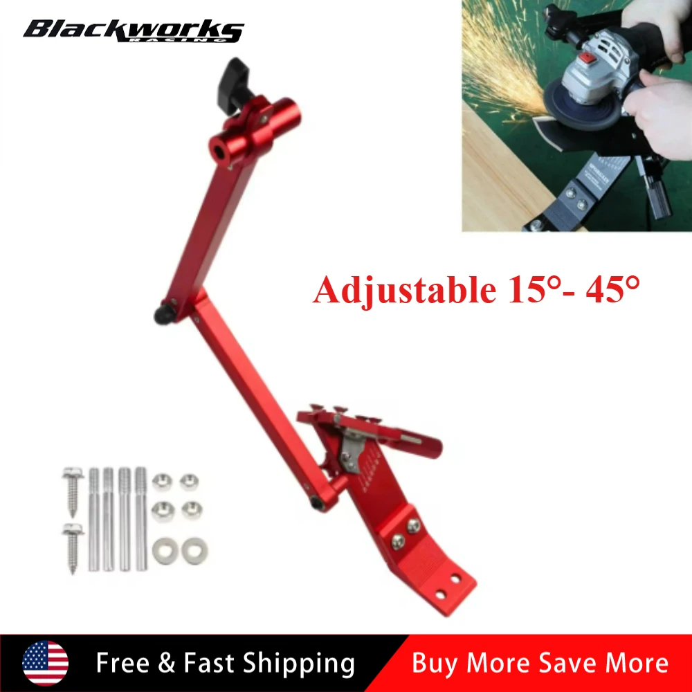 

With Ball Bearing Handle Adjustable 15°- 45° Lawn Mower Blade Sharpener for Right & Left Hand Blades, Use with Angle Grinder