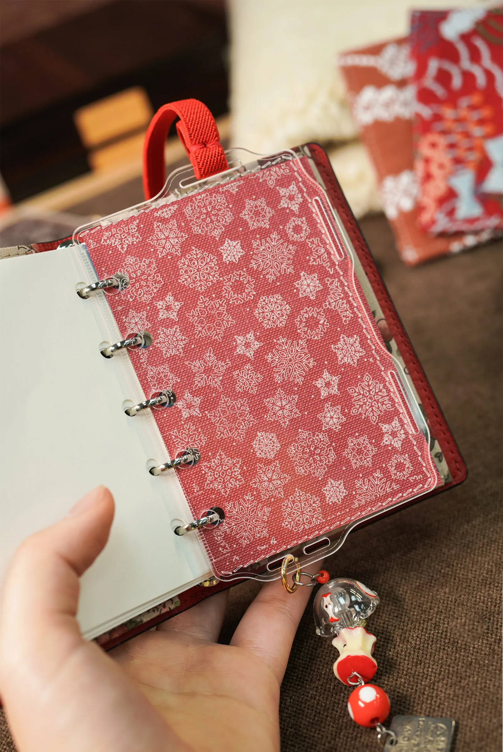 A5/A6/A7/A8 See-through Acrylic Ruler Loose Leaf Binder Dividers Cute Agenda Seperators Planner Accessories