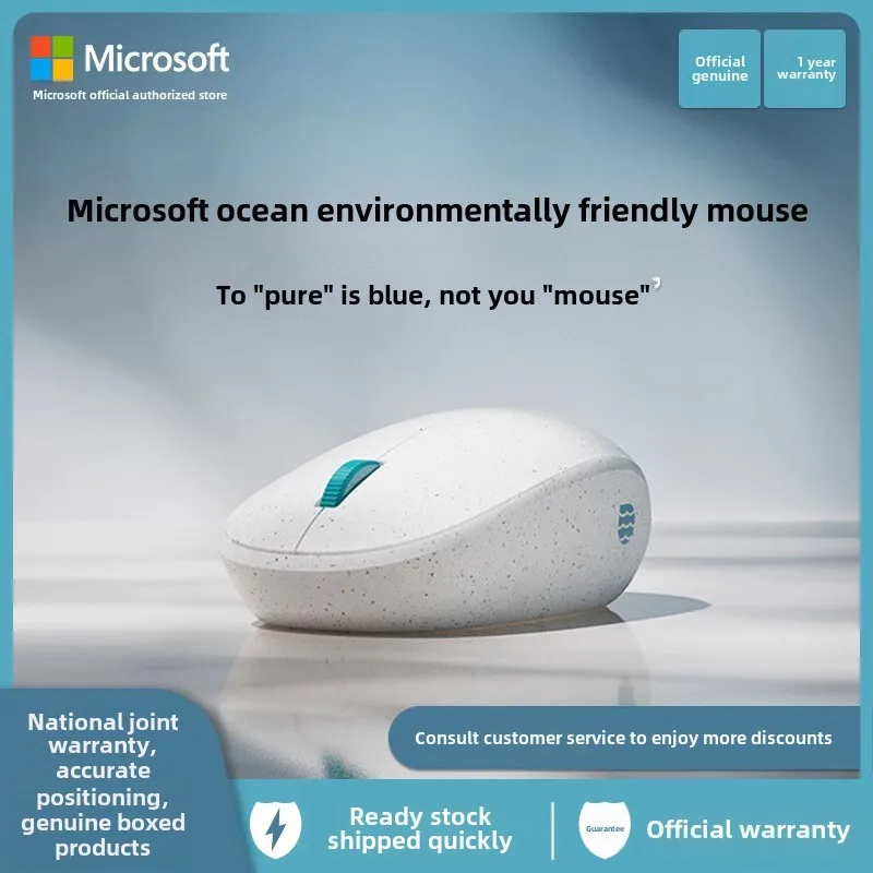 

Microsoft Original Wireless Mouse Custom Wireless Bluetooth 5.0 Connection Compact and Cute Comfortable Office Wireless Mouse