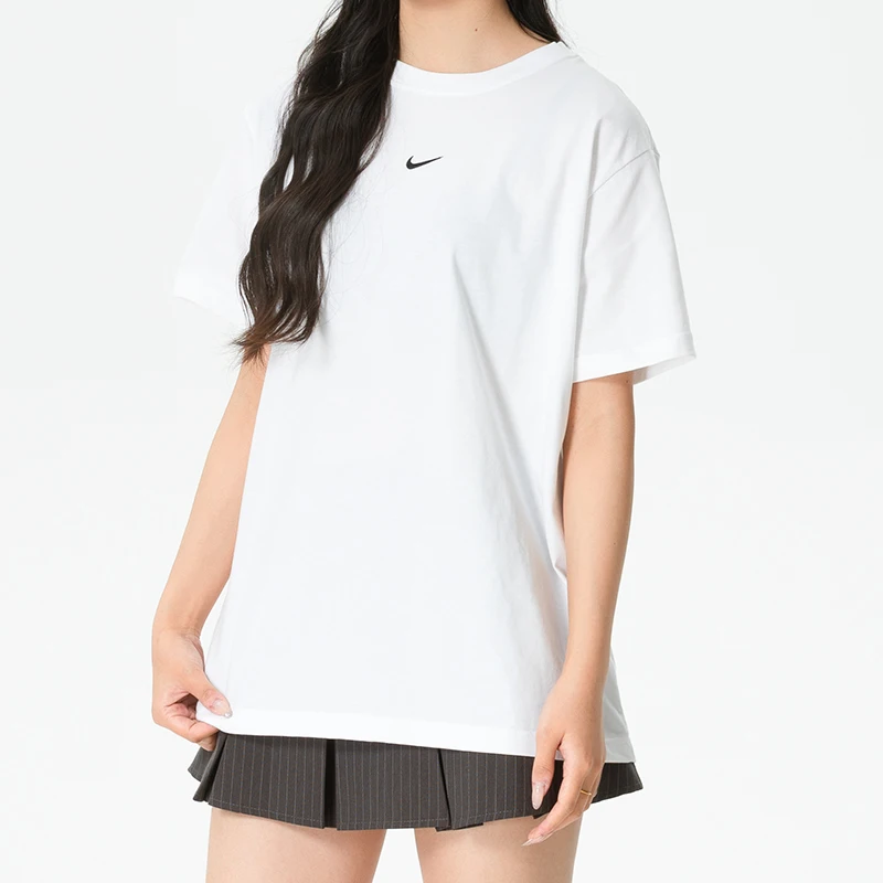 

Nike Women's Sportswear Running Fitness T-Shirt Training Clothes Soft and Comfortable Round Neck Short-Sleeved Ih7602-100