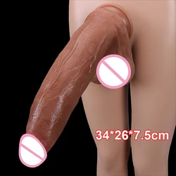 The Largest Silicone Penis Realistic Dildo Big Long Dick Strong Suction Cup Anal Plug For Woman Masturbator Vagina Sex Toys Shop