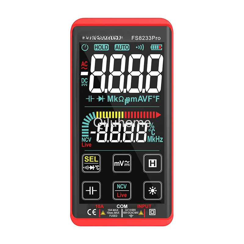 Touch Screen Multimeter High Precision Rechargeable Smart Anti-Burn Multimeter Maintenance Electrician Household Voltmeter