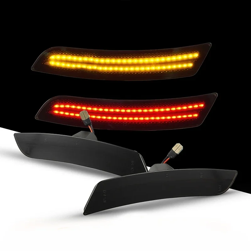 Car Front Rear LED Bumper Side Marker Light Lamp For Chevy Camaro 2016-2022