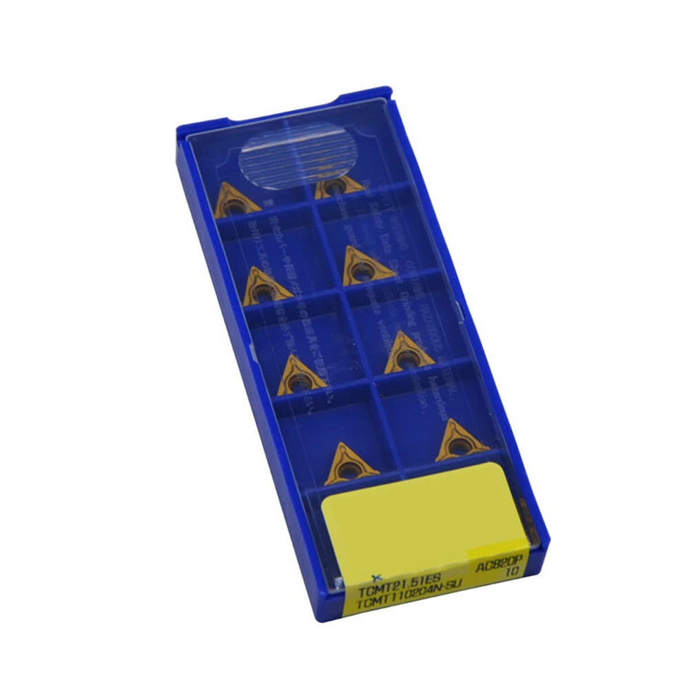 

10 шт. (1 КОРОБКА) Новый TCMT 110204 N-SU AC820P TCMT21.51ESU Токарный станок с твердосплавными пластинами