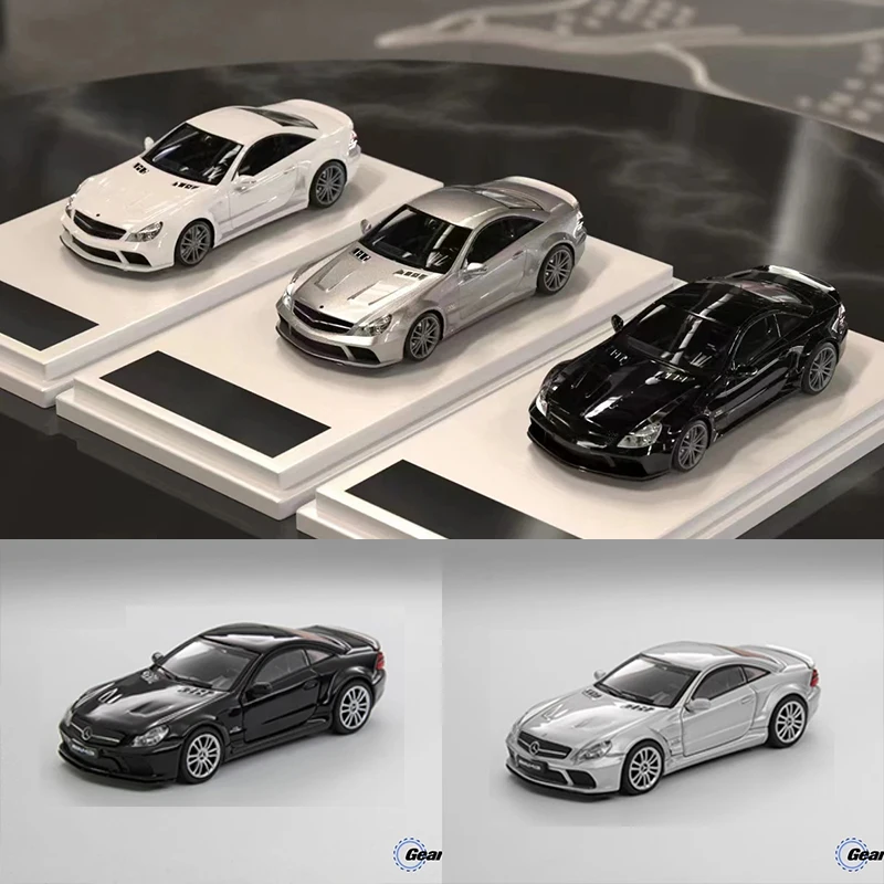 

GUM In Stock 1:64 SL65 Black Series R230 V12 Diorama Car Model Collection Miniature Toy Gear Up