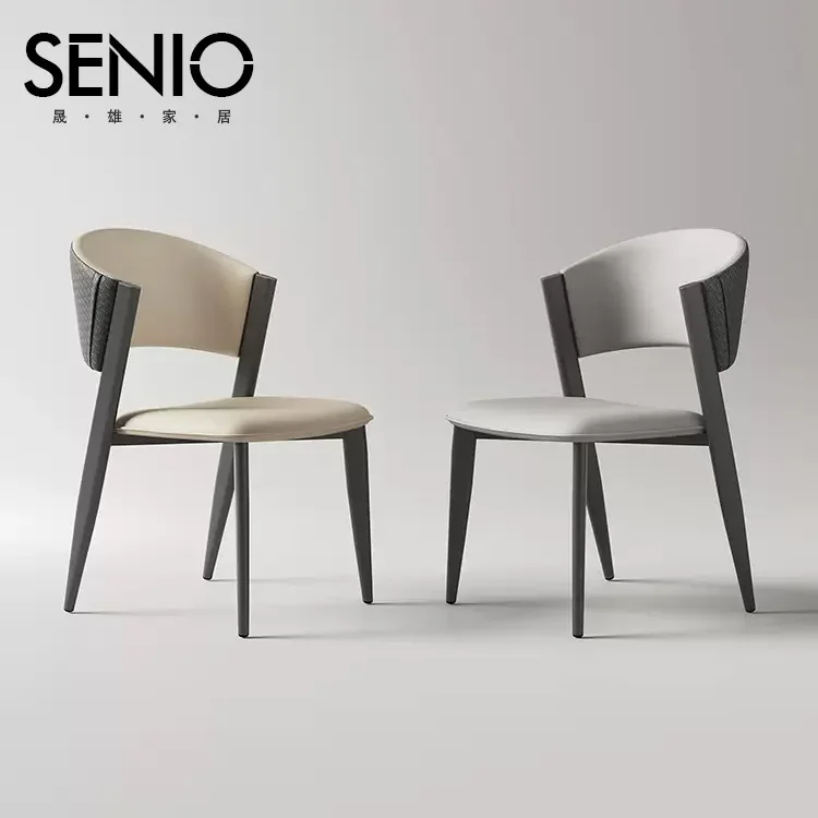 

Italian Light Luxury Dining Chair, Modern Simple Stool, Home Cafe, Hotel High-end Designer Back Chair