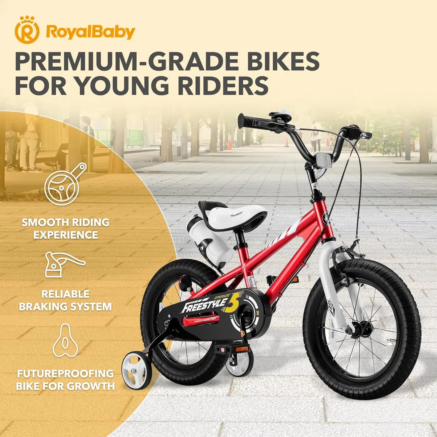 Rower dla dzieci EZ Balance pedałować podwójny hamulec ręczny małe dzieci chłopcy dziewczęta rower 12-20 Cal dla dzieci w wieku 3-10 lat