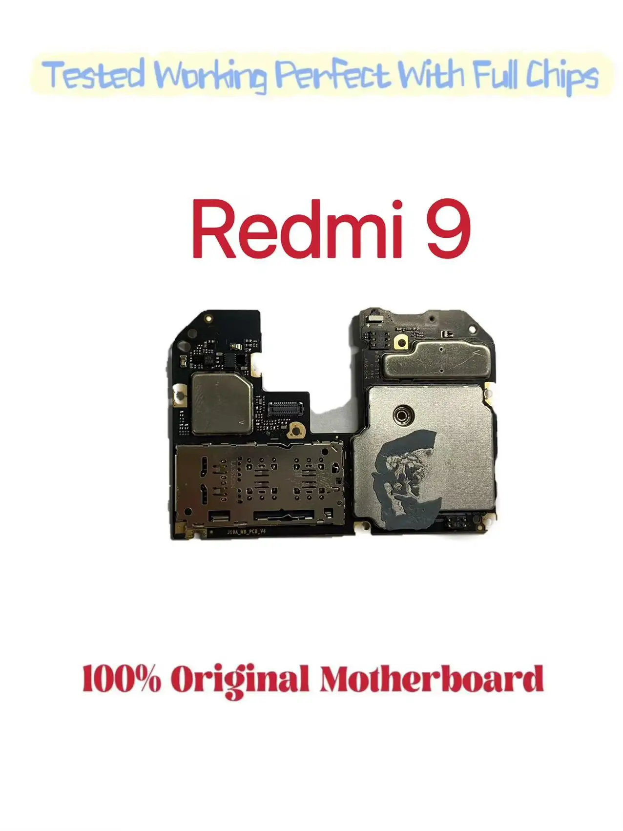 Original Unlocked Main Board For Redmi 9  Mainboard Motherboard Unlocked With Chips Circuits Flex Cable