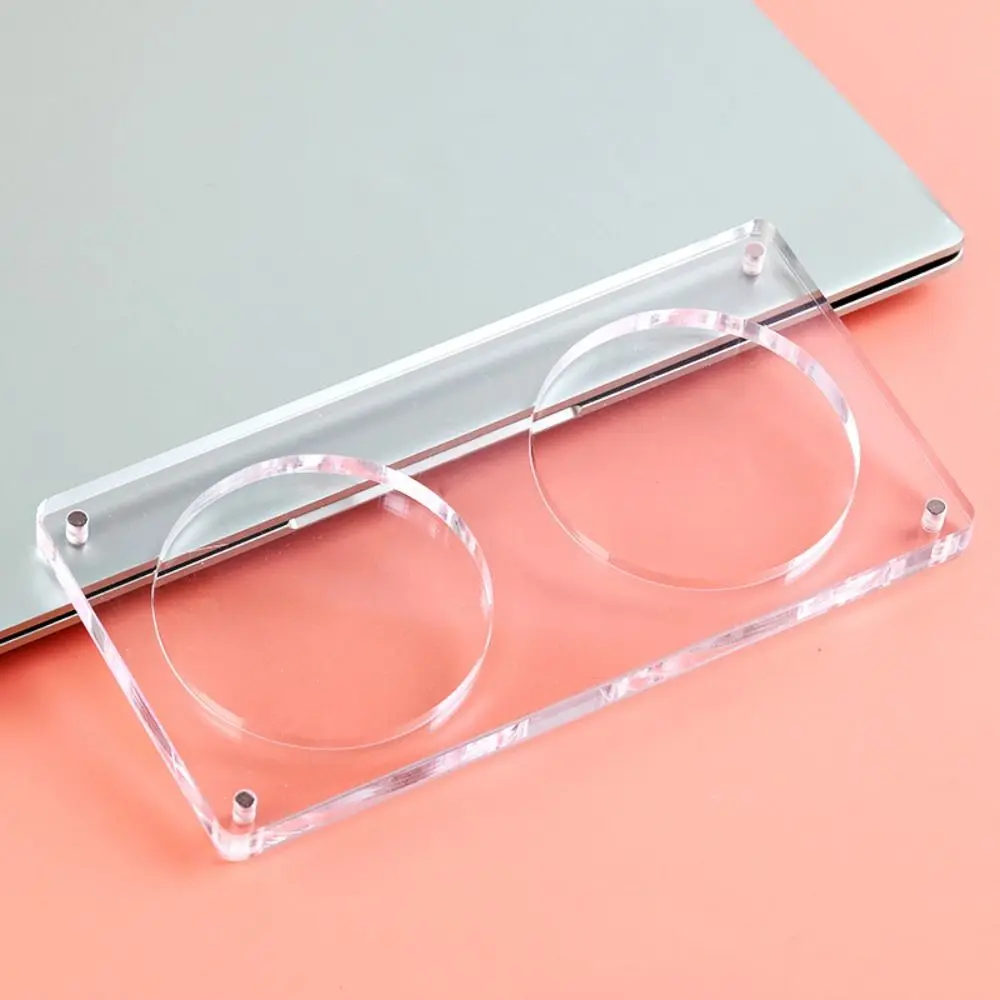 

Acrylic Badge Display Stand DIY Creative Idol Card Display Stand Magnetic Closure Photo Protector Badge Protector Cover Home