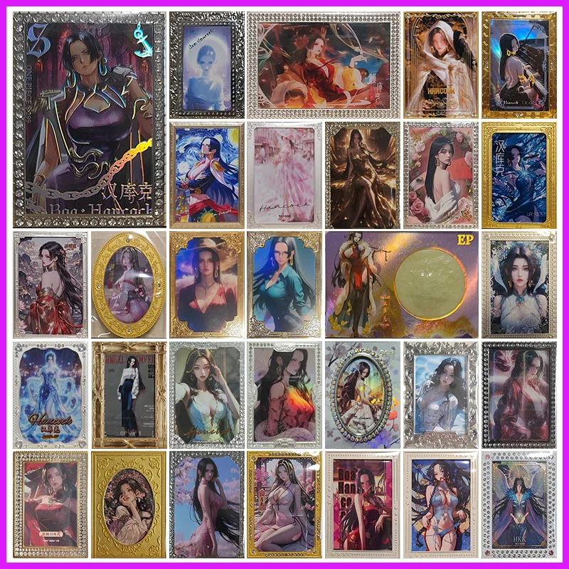 أنيمي قطعة واحدة نادرة XIS TX YC UR QX EP QSP HB SGR XSW XXZ DS HKK المعادن بوا هانكوك تحصيل بطاقة لعب للأولاد هدية عيد ميلاد