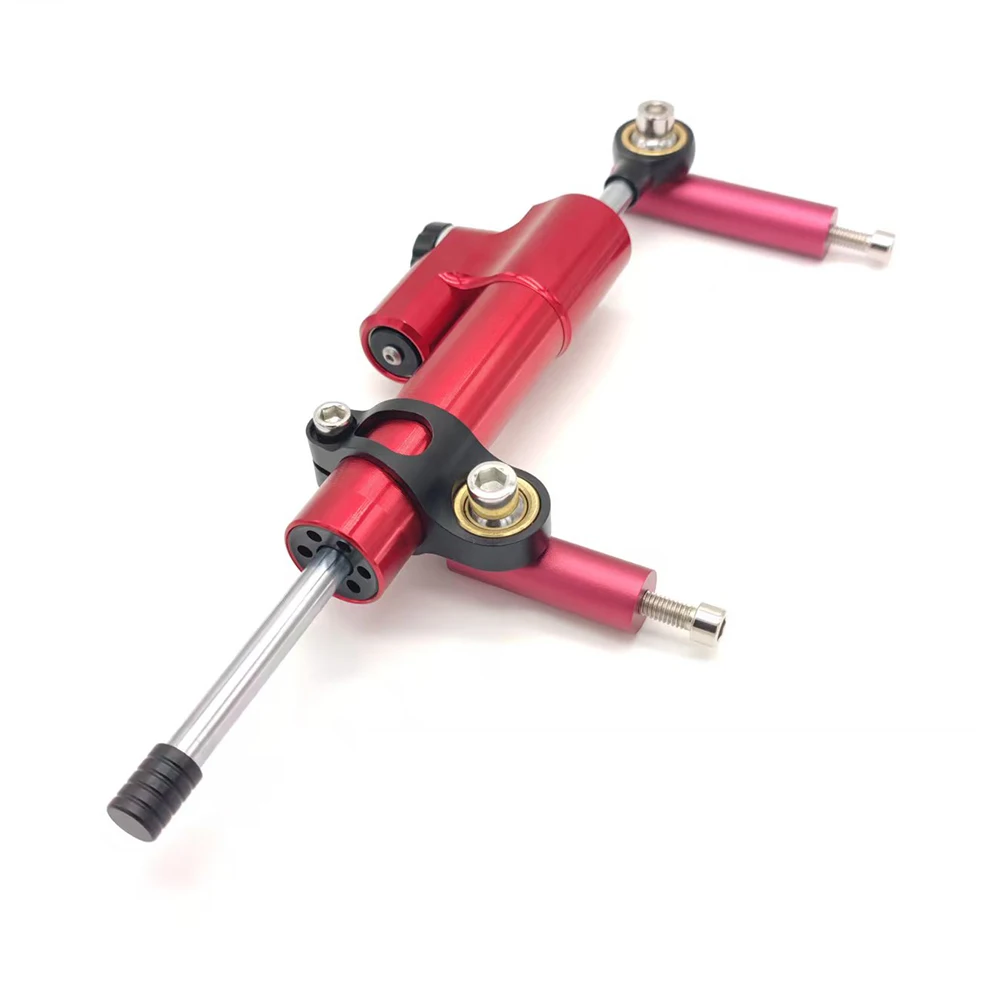 CNC ألياف الكربون استقرار التوجيه المثبط قابل للتعديل سكوتر كهربائي التوجيه المثبط قوس مجموعة دعم ل Inxing V5