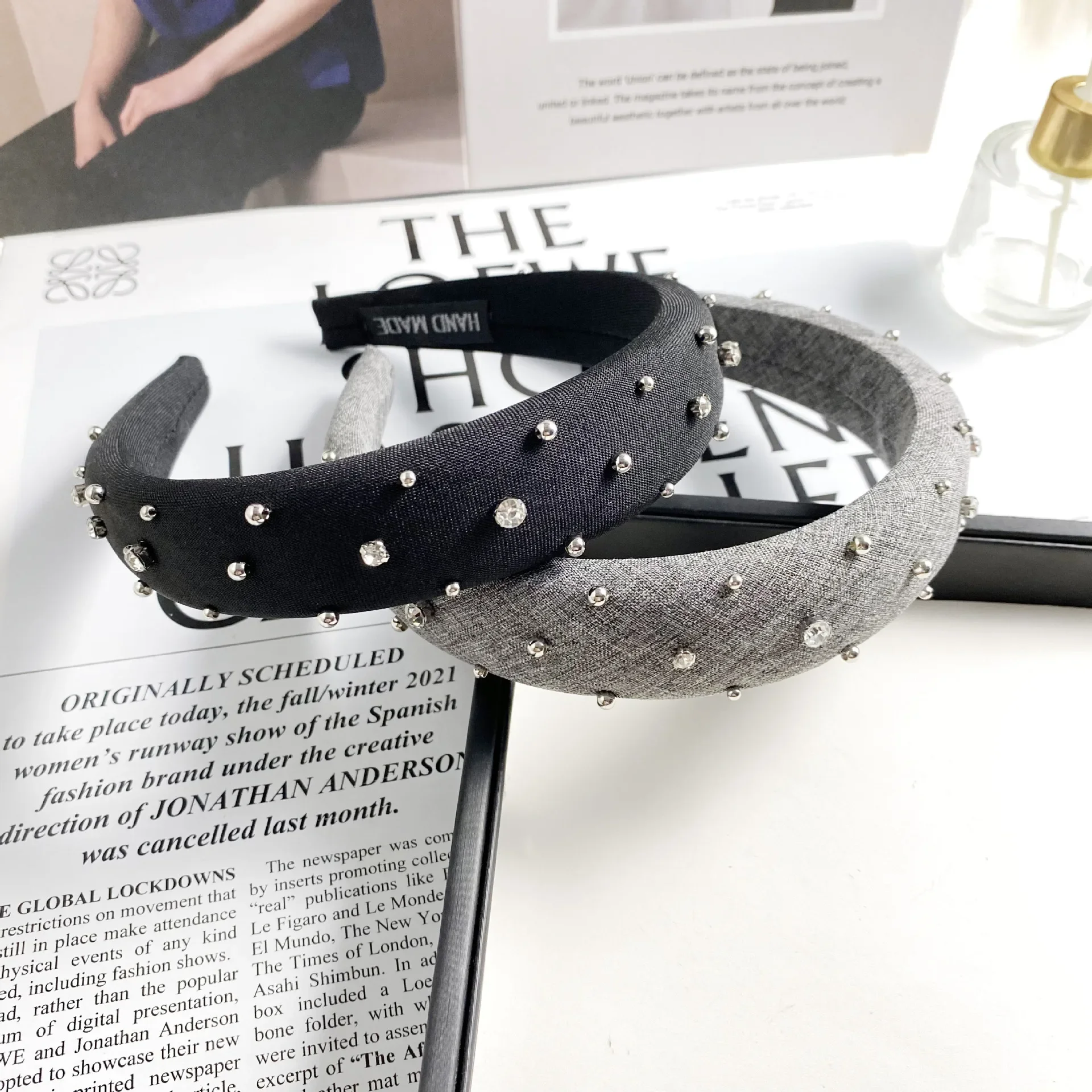 

High-End Feel Korean Hairbands Women's Diamond Elegant Hairband Women Hair Accessories Pearls Headwear Hairbands