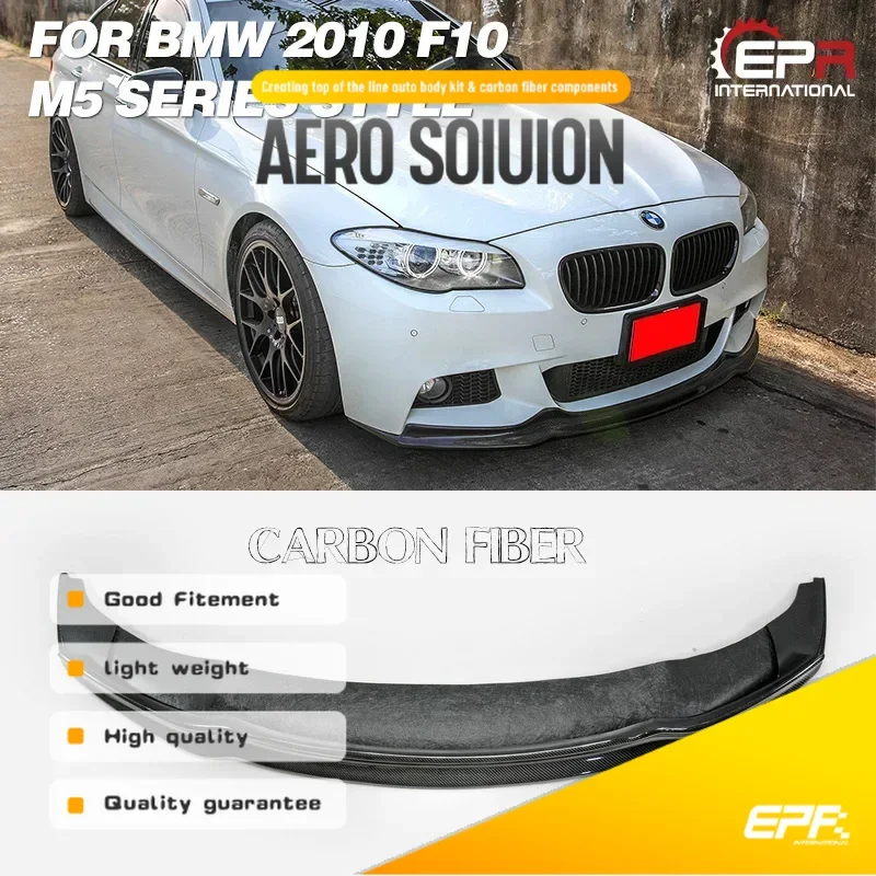 

Car Styling For BMW 2010 F10 M5 Series Arkym Style Carbon Fiber Front Lip Racing Trim Accessories