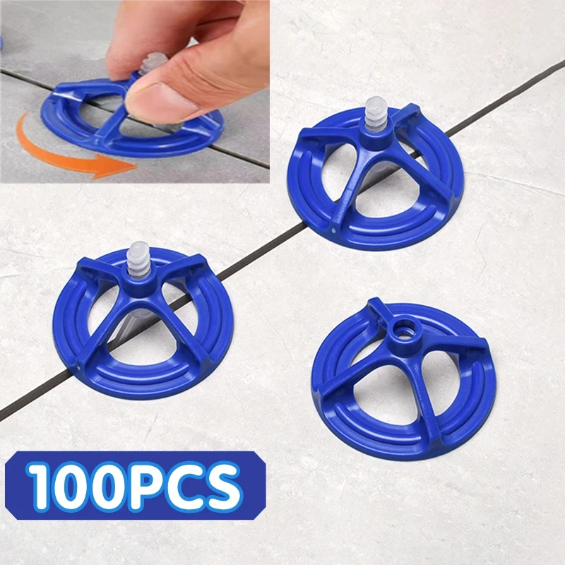 100PCS Reusable Spiral Tile Leveling System For Tile Leveling Manual Tile Laying Tool Set 1/1.5/2/2.5/3mm Tile laying Tools Set