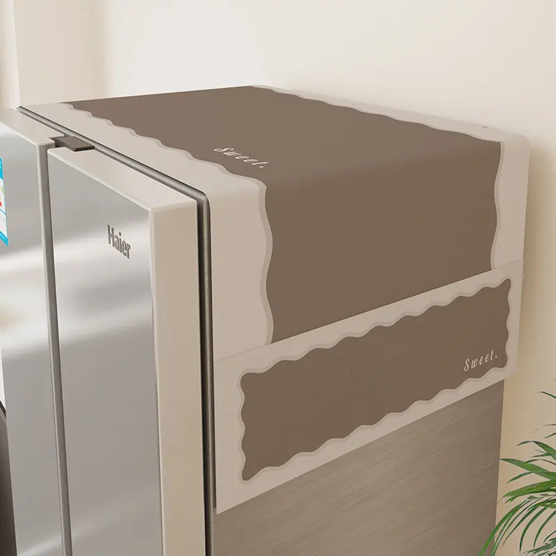 VIKAMA Dust Proof Refrigerator Cover Top Mounted Single Double Door Storage 2026