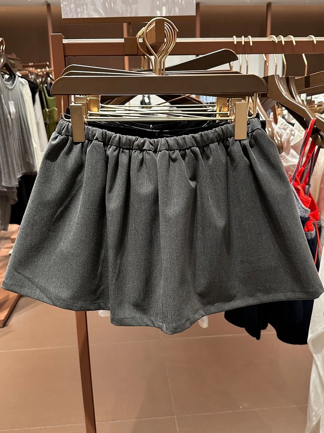 Falda Dstring ort con cintura elástica ultracoluda informal a la moda para mujer, mezcla de poliéster de cintura alta para ir al trabajo
