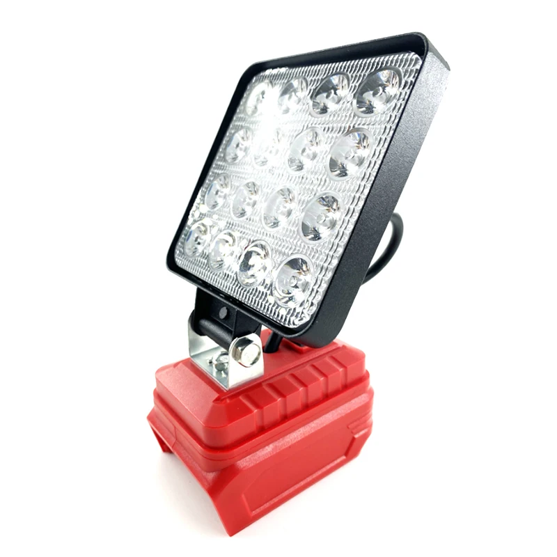 4 Inch LED Work Light Flashlight for Milwaukee 14.4V-18V Li-ion Battery Portable Electric Torch Spotlight High Brightness