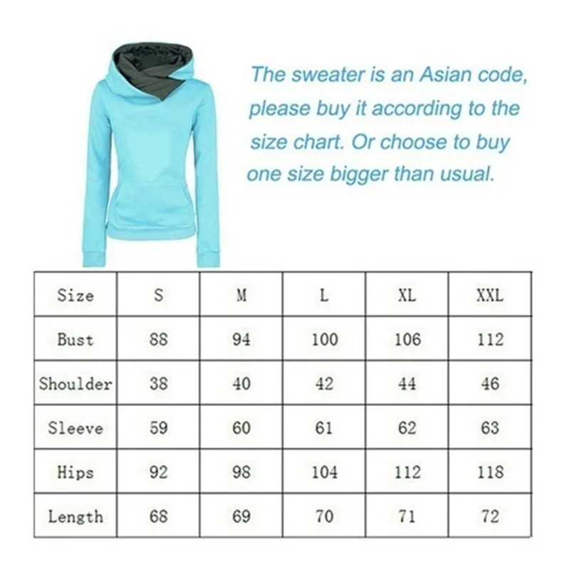 Love Heartbeat Print Women Hoodies Lapel High Collar Long Sleeve Hooded Sweatshirts Casual Pullover Tops