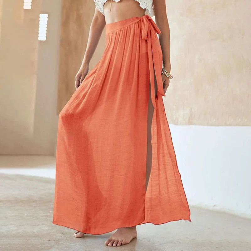 Instagram Damen Schürze Sommer Strand Wickelrock Bademode Bikini Cover Up