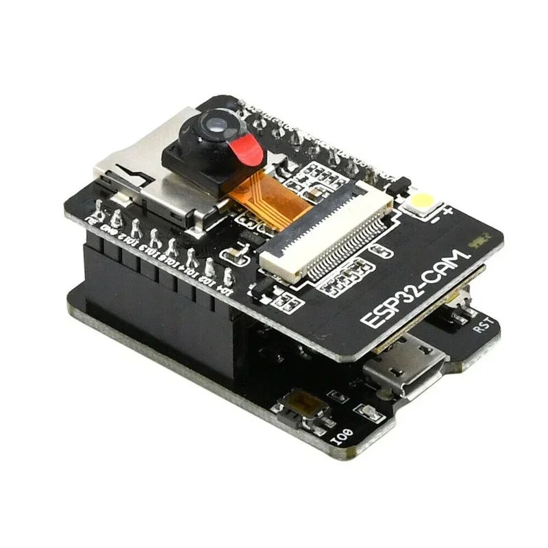 Módulo WiFi de 5 V, serie a WiFi, placa de desarrollo de cámara, Bluetooth con módulo de cámara OV2640, ESP32