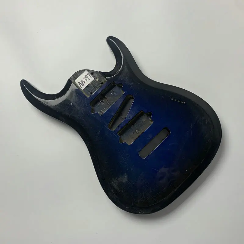 AB397 Dimond Blue Color Electric Guitar Body HSH Pickups in Solid Wood DIY Guitar Parts with Damages and Special Sales