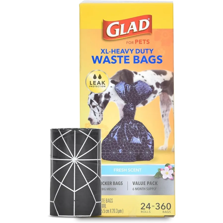 

Extra Large Heavy Duty Scented Dog Waste Bags Value Pack 360 Count