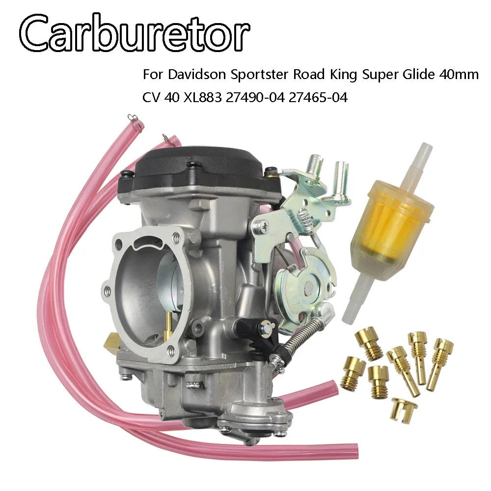 Carburetor CV40 Motorcycle Carb 40mm For Davidson Sportster Road King Super Glide 40mm CV 40 XL883 27490-04 27465-04