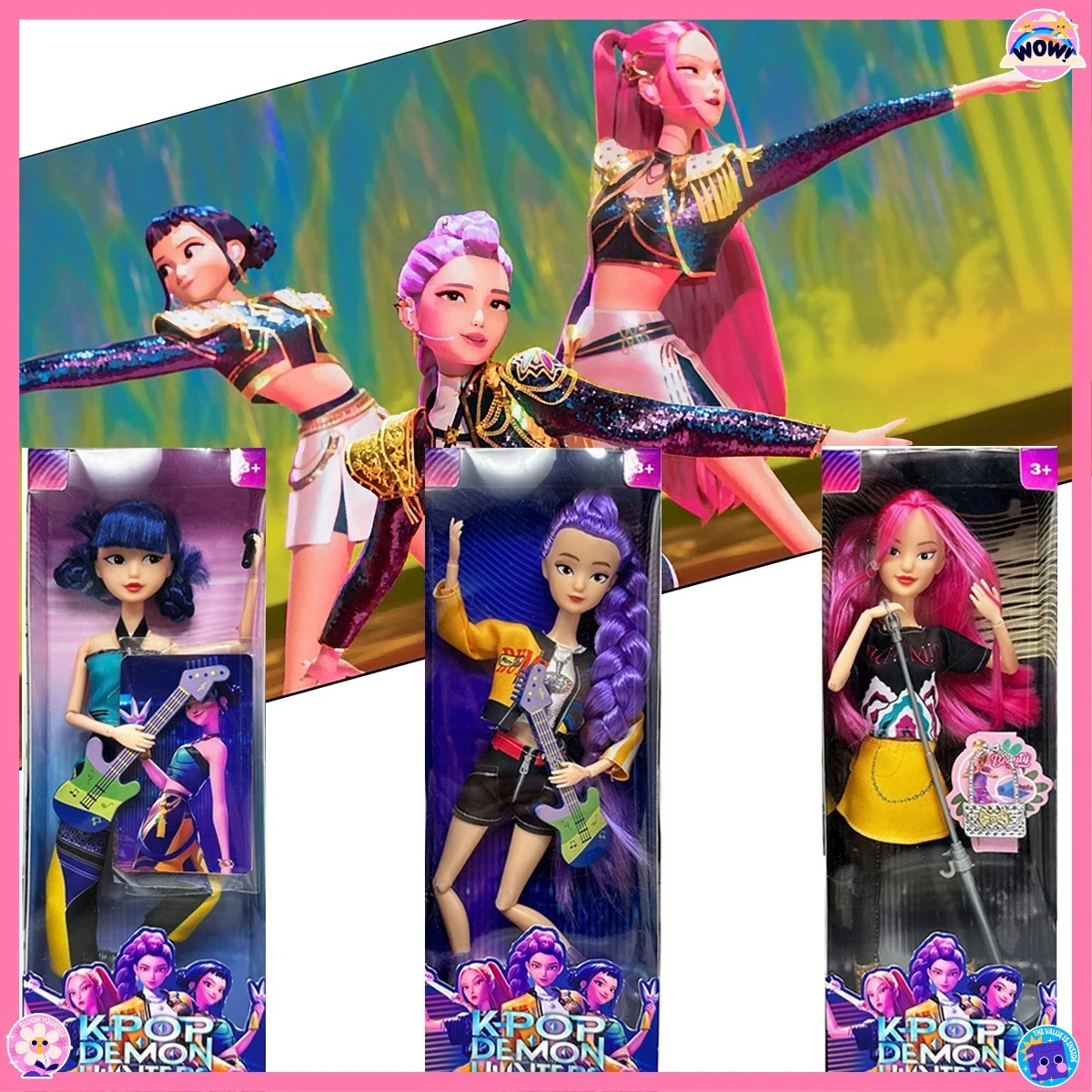 

2025HOT Kpop Demon Hunters Action Figure Toy Derpys Tiger Rumi Mira Zoey Sussy Figurine Doll For Fans Christmas gifts