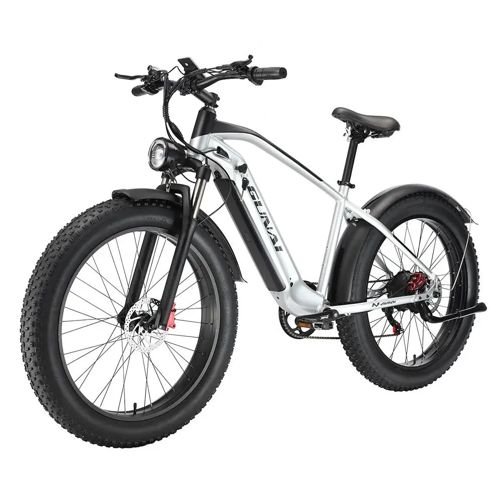 2023 New GUNAI MX05 MTB 26*4.0 inch Fat Tire Electric Moped Bike Mountain Bicycle 1000W Motor 19Ah Battery for 150kg