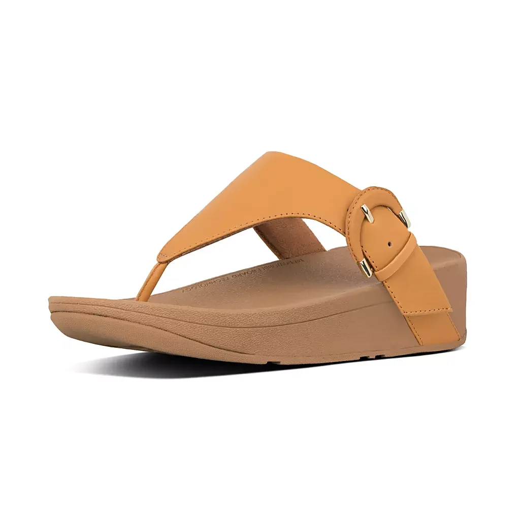 Sandalias de cuero auténtico con suela gruesa y modernas para mujer Fitflop, zapatos de playa con puntera abierta y plantilla...