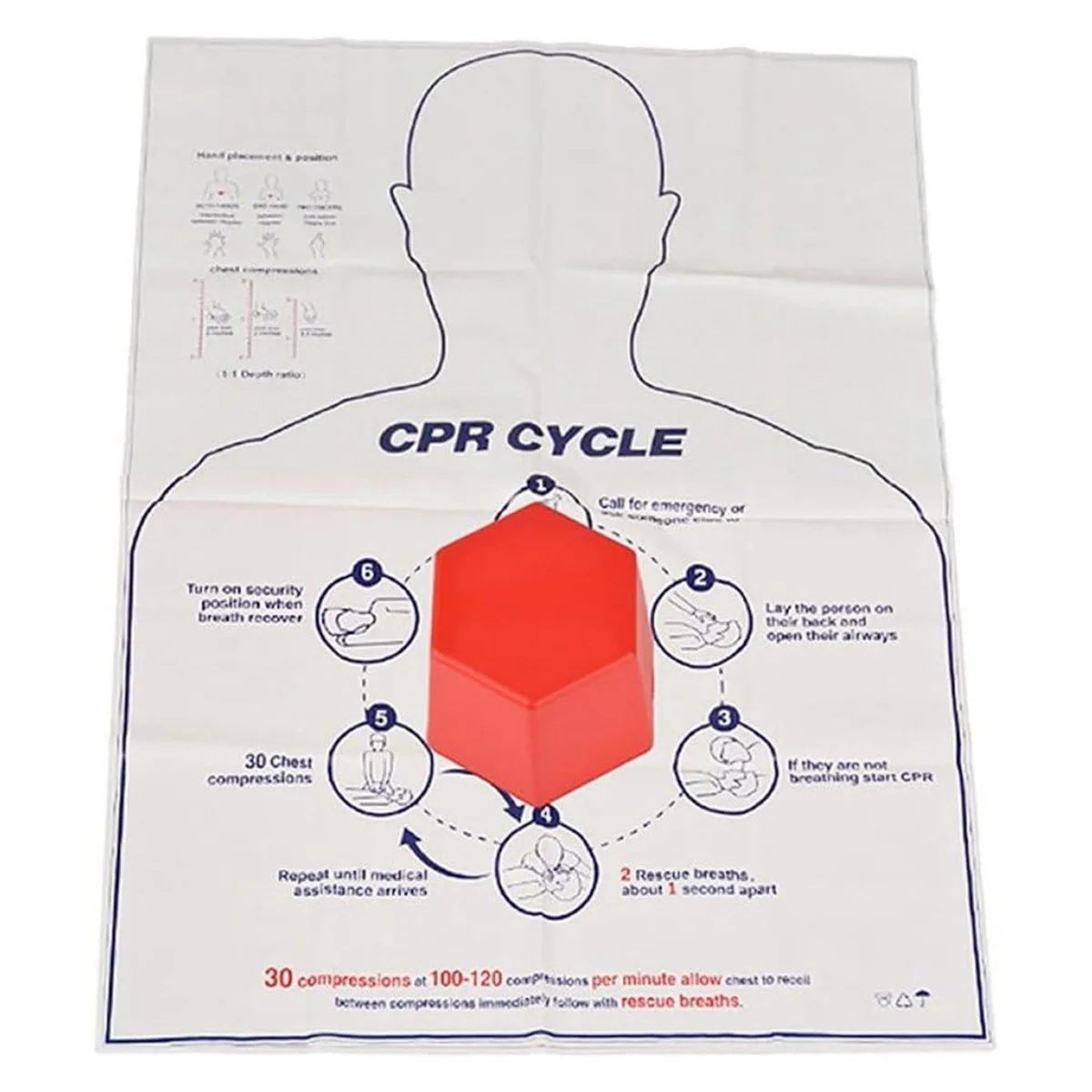 

NEW Mini Hexagon Shaped First-Aid Training Teaching Tool Body Medical Dummy -Training Kit Manikin Model Training Model
