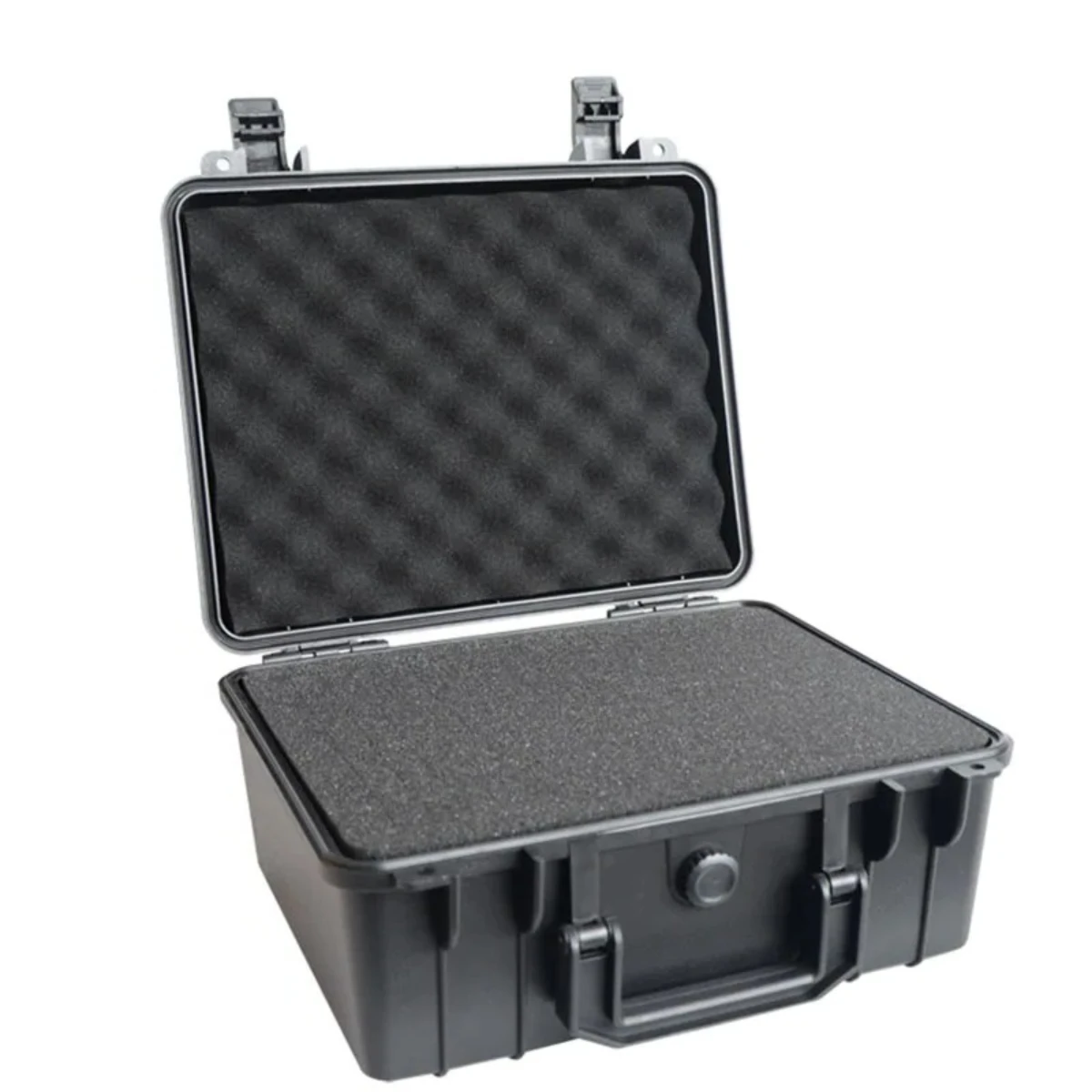 صندوق أدوات صلب مقاوم للماء صندوق حامي السلامة منظم محمول حقيبة تخزين الأجهزة صندوق أدوات مقاوم للصدمات مع إسفنجة