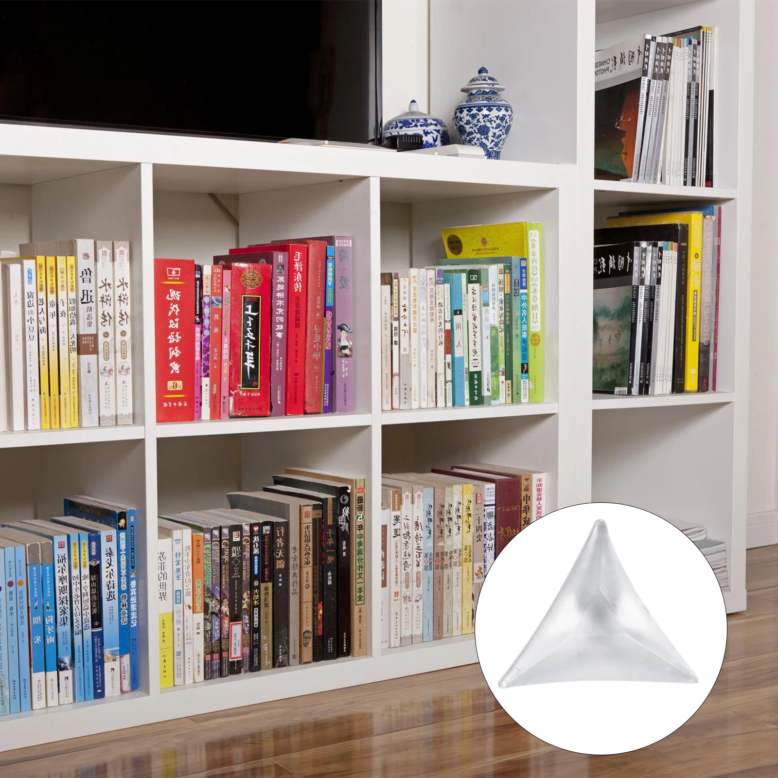 

100 шт. пылезащитные угловые накладки, силиконовая треугольная защита края для мебельного ящика шкафа, защита от падения, угловая защита