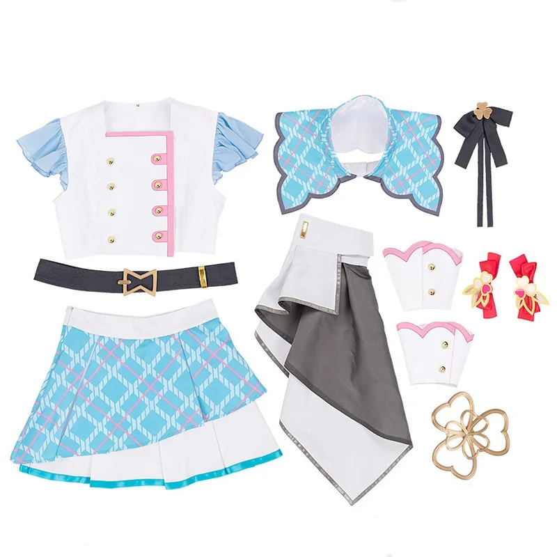 Anime Game Momoi Airi Hinomori Shizuku Kiritani Haruka Hanasato Minori Costume Cosplay parrucca uniforme donna ragazza vestito