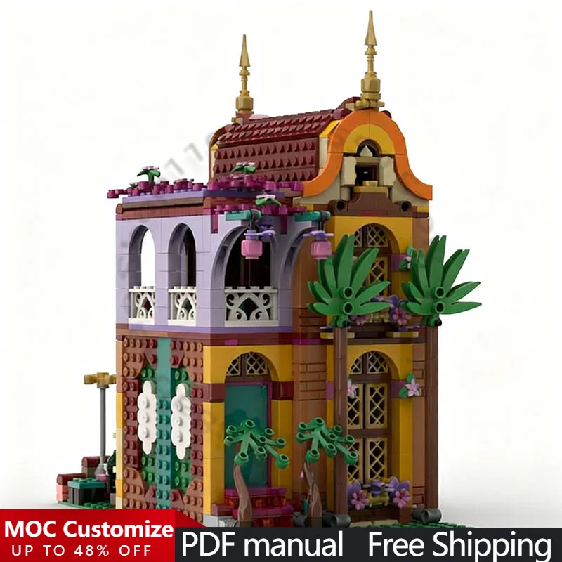 1005 Elementów Konstrukcyjnych Zaczarowany Dom MOC Personalizowany Modularny Model Budynku z Klocków Edukacyjna Zabawka dla Dzieci DIY Zestaw do Składania Prezent