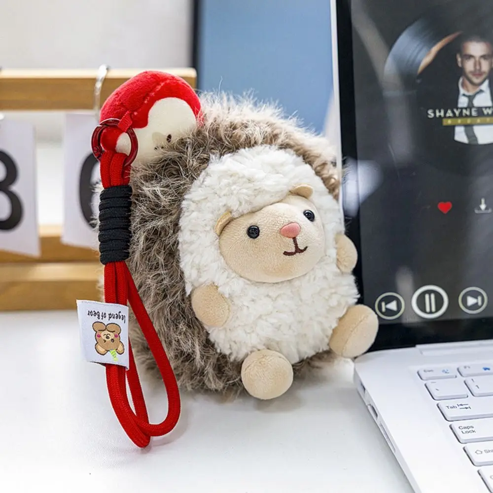 

Adorable Little Hedgehog Keychain Mini Hedgehog Little Hedgehog Pendant Soft Stuffed Doll Cute Hedgehog Keyring Hanging Decor