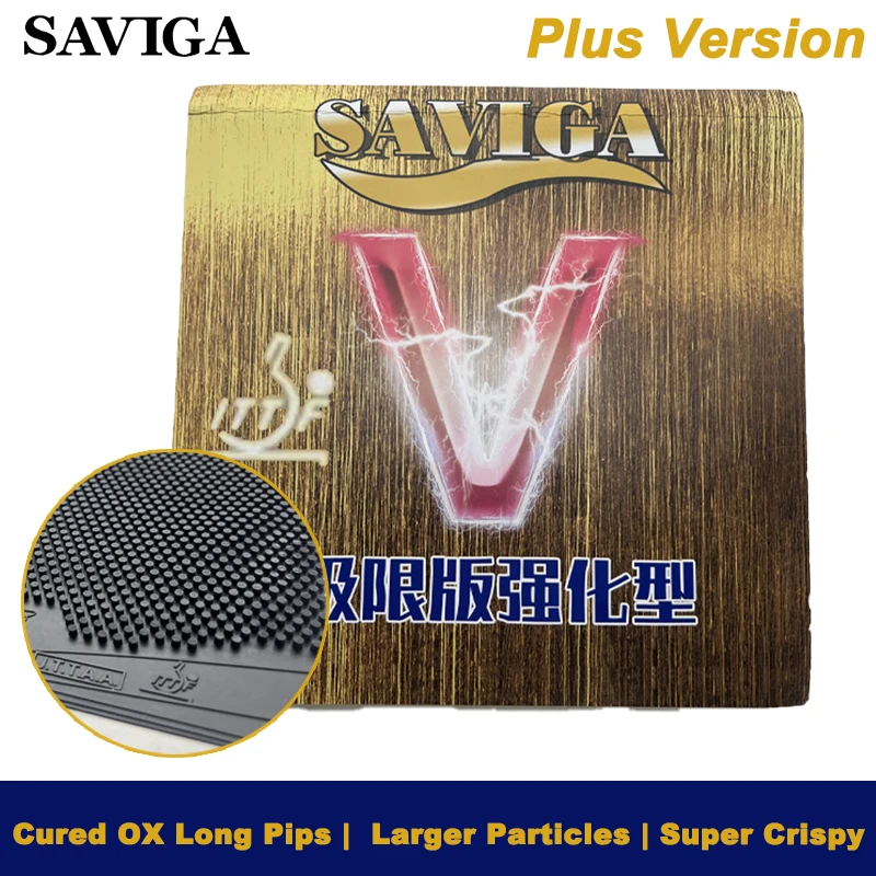 

SAVIGA OX Cured Long Pimple Table Tennis Rubber Medium Particle Table Tennis Racket Rubber Floating Style Ping Pong Rubber