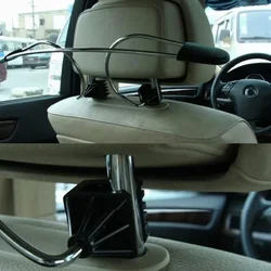 1Pcs Car Clothes Rack Car Hanger Clothe Rack Headrest Seat Metal Stainless Coat Hanger Clothes Jacket Suit Shirts Holder