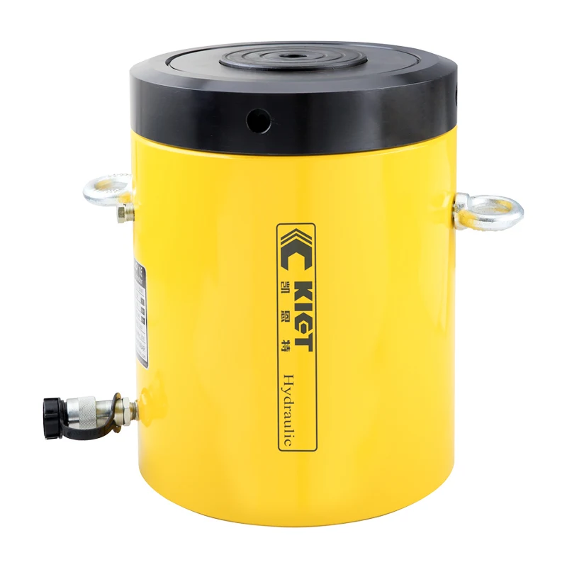 

Large Tonnage Single Acting Hydraulic Lifting Jack Ram Lock Out Feature for Heavy Applications