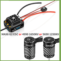 Original Hobbywing EzRun MAX6 G2 200A ESC 4990 1650KV / 5690 1250KV Motor Sensored Brushless For RC Car Accessories