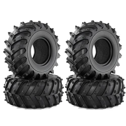 4pcs 128mm 2.2 Inch Rubber Tire Wheel Tyre for 1/10 RC Crawler Car Axial SCX10 Wraith Capra RR10 Traxxas TRX4 D90