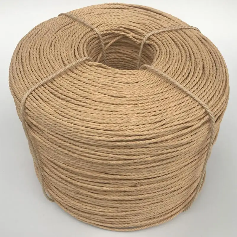 1KG 4mm/4.5mm Y Chair Cane Chair Three Strand Waterproof Kraft Paper Rope Woven Furniture Cat Climbing Frame Cushion Material