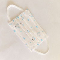 50PCS Cartoon Kids Disposable Protective face Mask cover 3 Layer individual package Child Filter Children's Mouth Mask