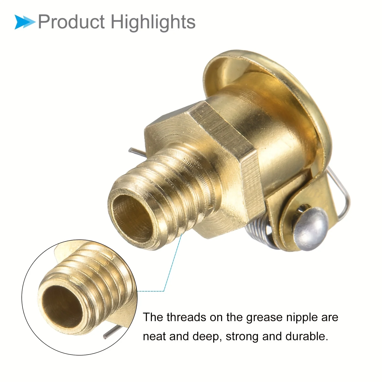 5 قطعة الثقيلة المعادن الربيع الشحوم كأس النفط قبعات M6x1 الموضوع الذهبي إنهاء قبعات دائم النفط الحاويات مزيتة الملحقات